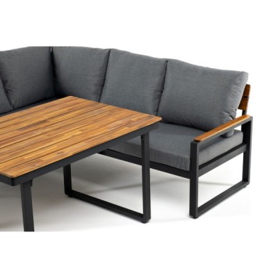 Лаунж зона из алюминия TOPA L с обеденным столом