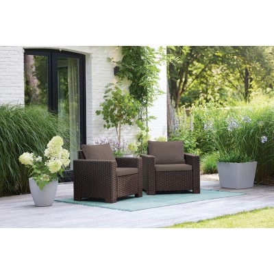 Комплект садовых кресел Калифорния (California chair) коричневый