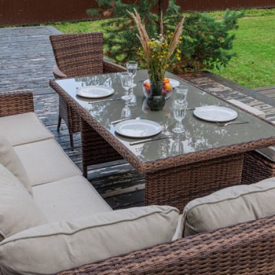 Угловой комплект мебели ZORRO WOOD, коричневый