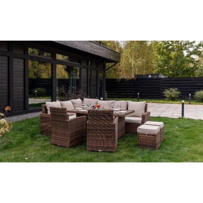 Угловой комплект мебели ZORRO PLUS DOUBLE, коричневый