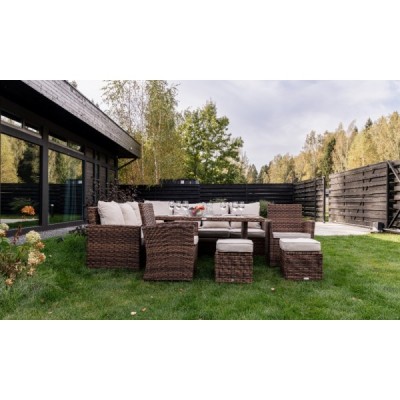 Угловой комплект мебели ZORRO PLUS DOUBLE, коричневый