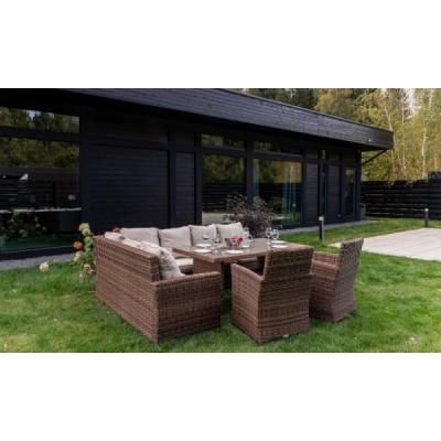 Угловой комплект мебели ZORRO PLUS DOUBLE, коричневый