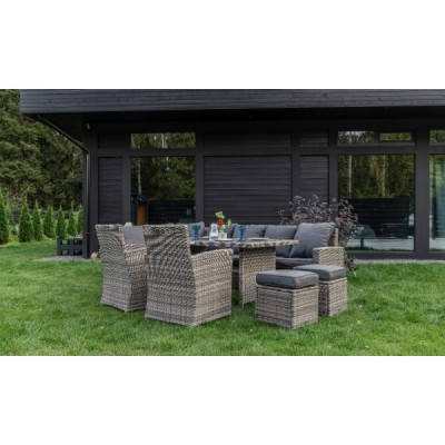 Угловой комплект мебели ZORRO PLUS DOUBLE, серый