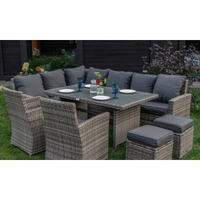 Угловой комплект мебели ZORRO PLUS DOUBLE, серый