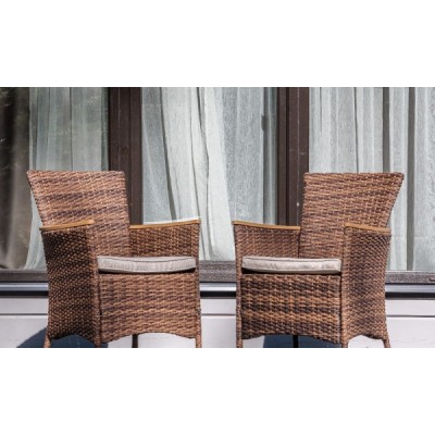 Угловой комплект мебели ZORRO WOOD DOUBLE, коричневый