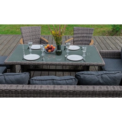 Угловой комплект мебели ZORRO WOOD DOUBLE, серый