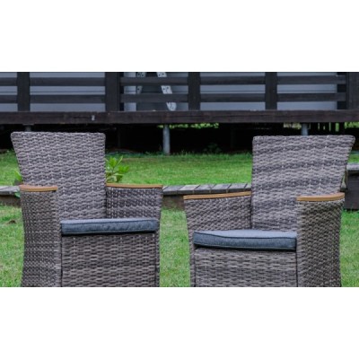 Угловой комплект мебели ZORRO WOOD DOUBLE, серый