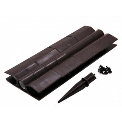 Угол поворотный для грядок ДПК 300х30 коричневый